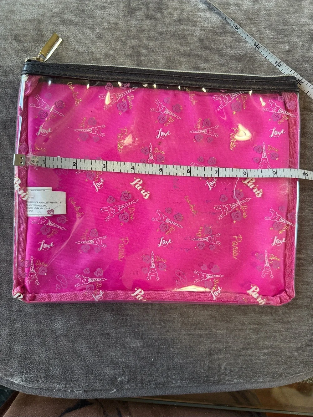 Women Makeup Pouch - Hot Pink Travel Cosmetic Bag